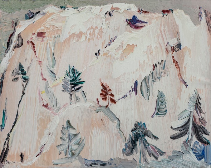 白山 布面油画 48cm×60cm 2014年
白山 布面油画 48cm×60cm 2014年