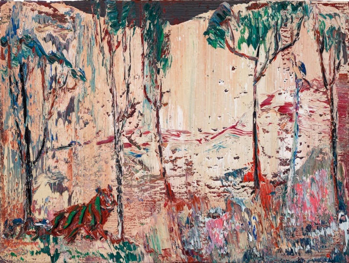 有虎的风景 布面油画 60x80cm 2013年 有虎的风景 布面油画 60x80cm 2013年