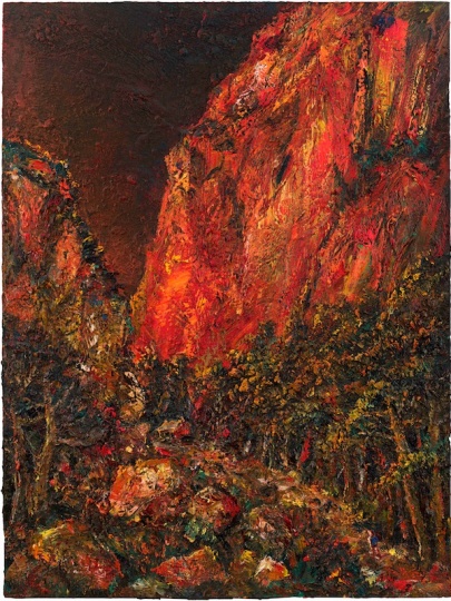 古寺斜阳 布面油画 200x150cm 2012年
古寺斜阳 布面油画 200x150cm 2012年
