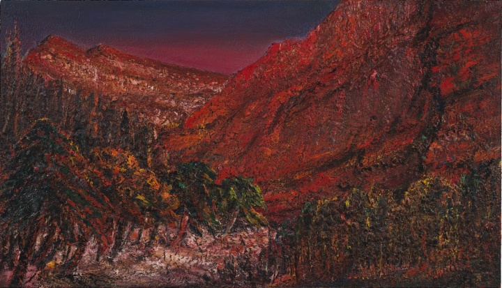 金山谷 布面油画 220x385cm 2013年
金山谷 布面油画 220x385cm 2013年