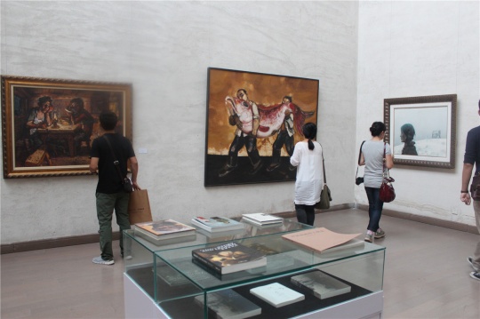 ”如见故人来——俄罗斯油画作品展“展出的部分中国艺术家作品
