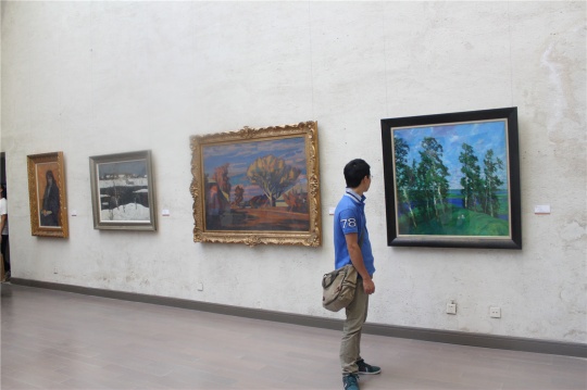 ”如见故人来——俄罗斯油画作品展“展览现场
