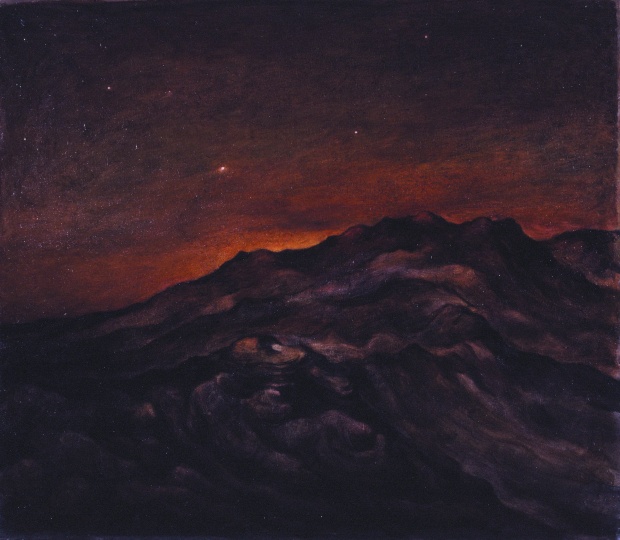 《荒山之晨》58x66cm 布面油画 1983
《荒山之晨》58x66cm 布面油画 1983