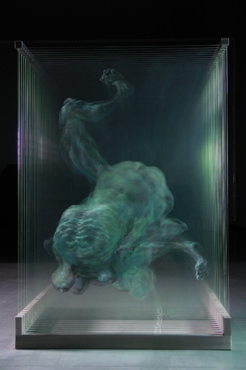 《蜕》 163x120x81cm 14片6mm玻璃 2006
《蜕》 163x120x81cm 14片6mm玻璃 2006