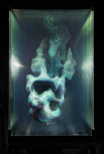 《太湖石之二》 120x81.5x36cm 14片6mm玻璃 2008
《太湖石之二》 120x81.5x36cm 14片6mm玻璃 2008