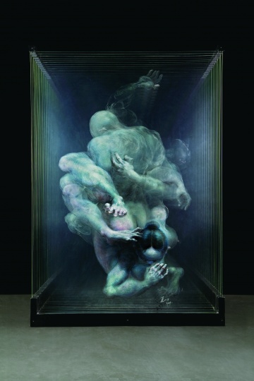 《双人形》163x120x73cm 14片6mm玻璃 2009
《双人形》163x120x73cm 14片6mm玻璃 2009