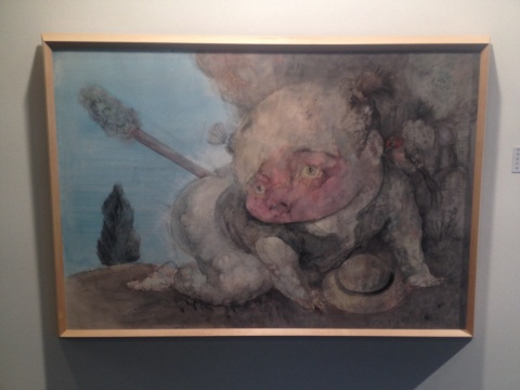 出现在大声展二楼的邱炯炯作品都为他2012年的作品
出现在大声展二楼的邱炯炯作品都为他2012年的作品