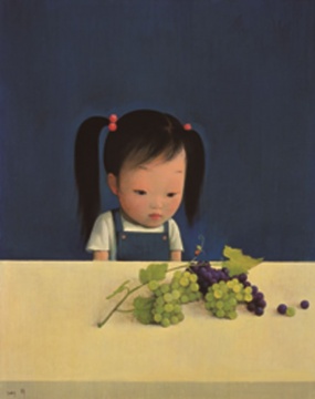 刘野《葡葡》布面丙烯 100x80cm 2003
刘野《葡葡》布面丙烯 100x80cm 2003
