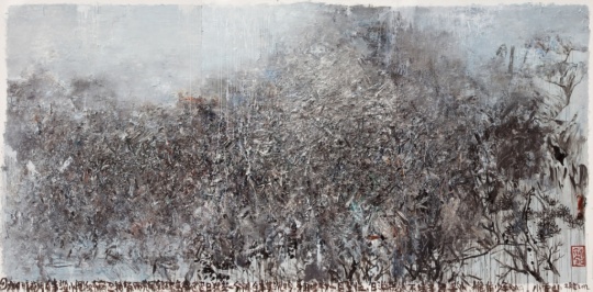 王易罡《浅绛系列作品2012'71号》600cmx300cm 布面油彩 2012年
王易罡《浅绛系列作品2012'71号》600cmx300cm 布面油彩 2012年