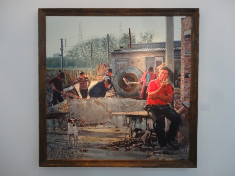 赵恒《工地系列-2》200x200cm 2012
赵恒《工地系列-2》200x200cm 2012