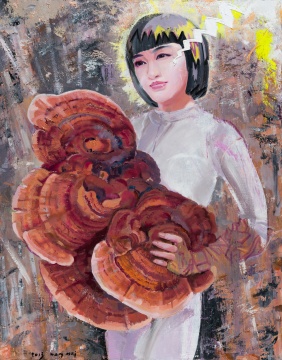 《盗仙草之秋收》 100×80cm 2013
《盗仙草之秋收》 100×80cm 2013