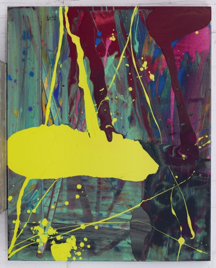 《海上花096》,布上丙烯,100x80cm,2010
《海上花096》,布上丙烯,100x80cm,2010