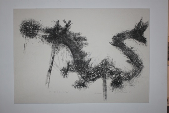 2010年过渡期,画面仍有版画的痕迹,整体画面感及艺术家内心的诉求成为更主要的关注点
2010年过渡期,画面仍有版画的痕迹,整体画面感及艺术家内心的诉求成为更主要的关注点