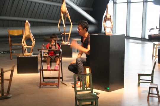 张弱作品现场
张弱作品现场