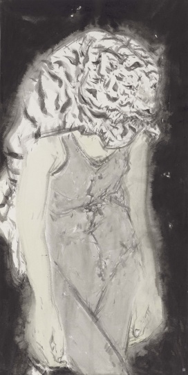 《披》 136x68cm 纸本水墨 2014
《披》 136x68cm 纸本水墨 2014