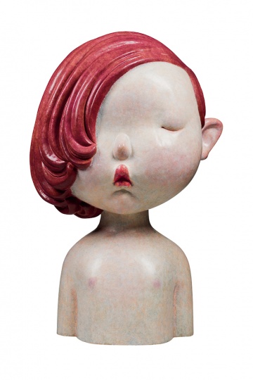 《水蜜桃儿》 100×95×190cm 青铜化学着色 2014
《水蜜桃儿》 100×95×190cm 青铜化学着色 2014