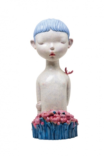 《花花少年》 铸铜化学着色 37×35×90cm 2014
《花花少年》 铸铜化学着色 37×35×90cm 2014