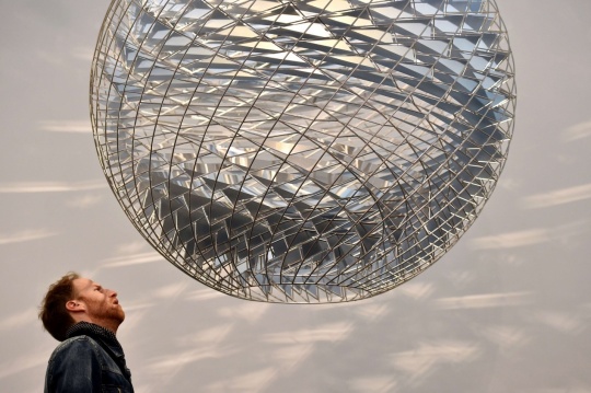 Olafur Eliasson’s Schools of Movement Sphere.Photograph Ben Stansall/AFP/Getty Images.
Olafur Eliasson’s Schools of Movement Sphere.Photograph Ben Stansall/AFP/Getty Images.