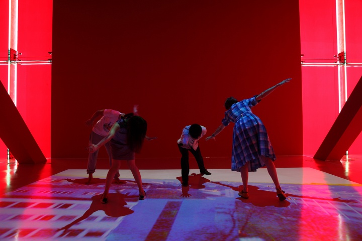 2013年的“留涟”展览中包括表演艺术
