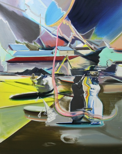贾蔼力《无题》 100x80cm 布面油画 2014
贾蔼力《无题》 100x80cm 布面油画 2014