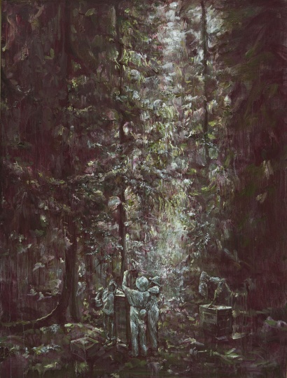 罗荃木《养蜂人》150X110cm 布面油画 2014 罗荃木《养蜂人》150X110cm 布面油画 2014