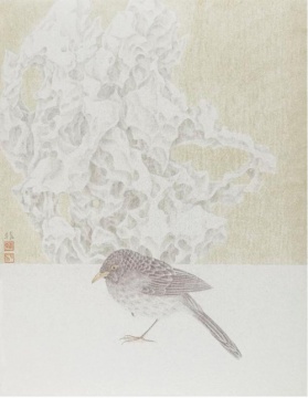 韩非作品《鹦鹉册页之七》 韩非作品《鹦鹉册页之七》