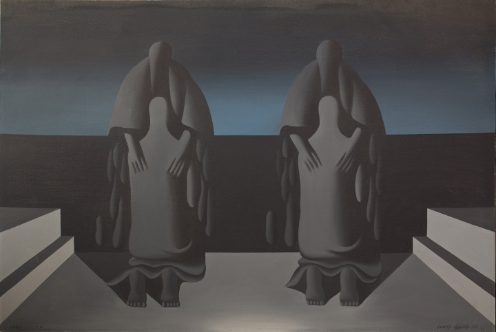 《后古典——大悲爱的复归》200x150cm  布面油画  1986 
