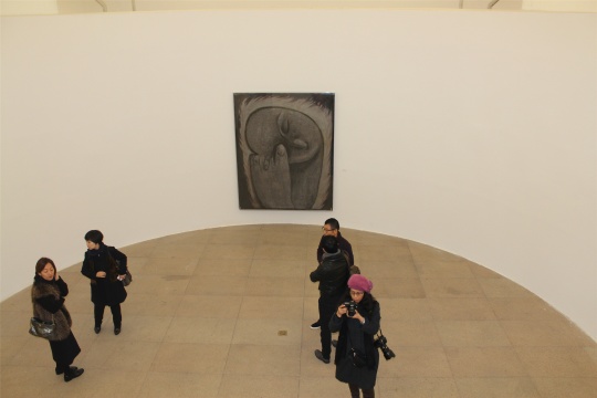 展览现场,图为作品《思维的手》
展览现场,图为作品《思维的手》