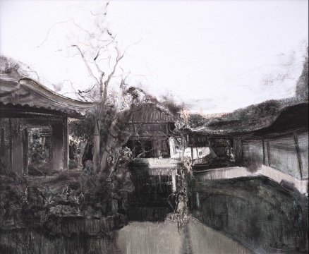 《缔》系列之三 50×50cm 布面油画 2014年
《缔》系列之三 50×50cm 布面油画 2014年