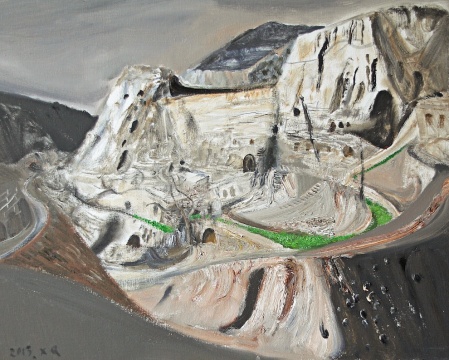 《将军崖》80×100cm 布面油画 2013年
《将军崖》80×100cm 布面油画 2013年