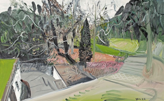 《寂静的后院》80×130cm 布面油画 2012年
