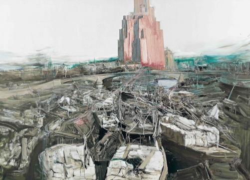 《百老汇》230×320cm 布面油画 2011年
《百老汇》230×320cm 布面油画 2011年