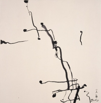 《No 20》 69x69cm 纸上水墨 2010
《No 20》 69x69cm 纸上水墨 2010