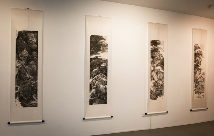“高山流水”萧海春展览现场 “高山流水”萧海春展览现场