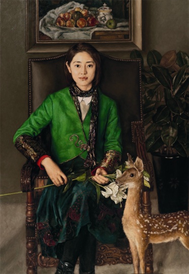 杨飞云 《新绿》 162x114cm 布面油画 2013
杨飞云 《新绿》 162x114cm 布面油画 2013