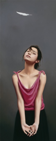 李贵君 《感觉你的存在》156x62cm 布面油画 2011 李贵君 《感觉你的存在》156x62cm 布面油画 2011