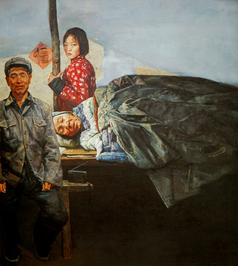 王少伦 《歌声》200x180cm 布面油画  2002
