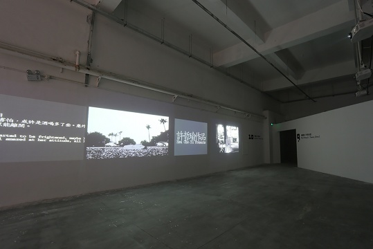 台湾80后艺术家许哲瑜的作品《完美嫌疑犯》，艺术家企图在真实的他人、虚拟的 无人称主角和我三者身分游移中,制造媒体景象，将事件剧场化。 
