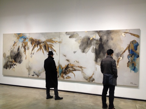 《四君子》 200X600cm 综合材料 《四君子》 200X600cm 综合材料