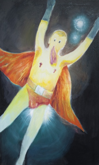 《神奇小队长》 100x60cm 布面油画 2014 《神奇小队长》 100x60cm 布面油画 2014