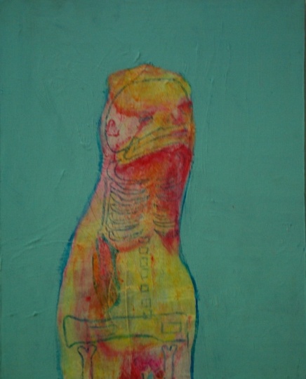 《世界是个动物园》 60x50cm 布面丙烯 2010
《世界是个动物园》 60x50cm 布面丙烯 2010