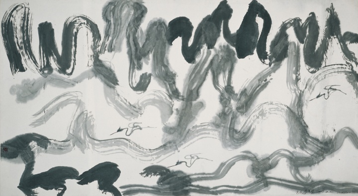《0522》 84×153.5 cm 纸本水墨 2005年
《0522》 84×153.5 cm 纸本水墨 2005年