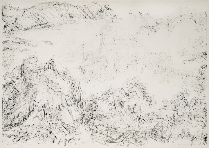 《0826》200×145cm 纸本水墨 2008年
《0826》200×145cm 纸本水墨 2008年