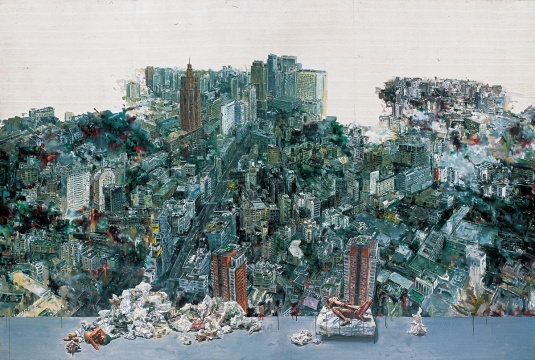 Lot678 屠宏涛  《或成都·或东京·或深圳》 200x300cm   2006 估价：80-120万
