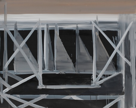 《无题2014.9.13》 80x101cm 纸板丙烯 2014
《无题2014.9.13》 80x101cm 纸板丙烯 2014