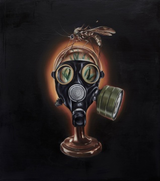 《被观赏的自由》 90x80cm 布面油画 2014
《被观赏的自由》 90x80cm 布面油画 2014