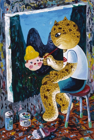 《小穗画我》 175 × 110cm 布面丙烯 2011
《小穗画我》 175 × 110cm 布面丙烯 2011