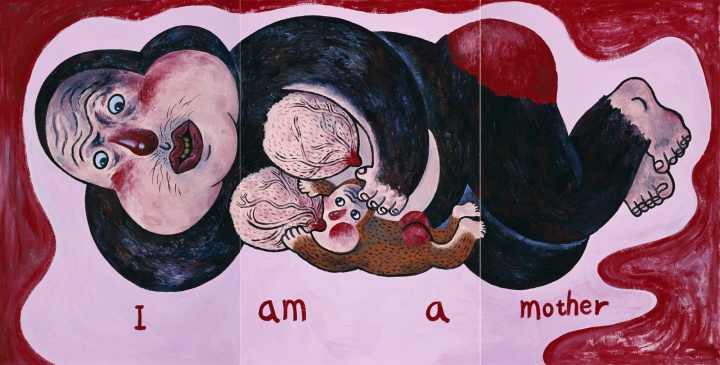 《I am a mother》168 × 110cm × 3 布面丙烯 2011 《I am a mother》168 × 110cm × 3 布面丙烯 2011