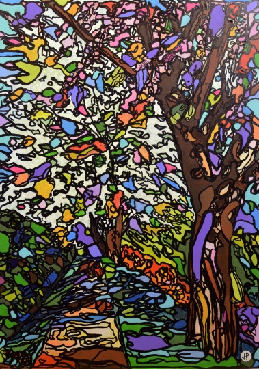 《孤岛之六》 塑胶油彩 50 x 35 cm 2014
《孤岛之六》 塑胶油彩 50 x 35 cm 2014