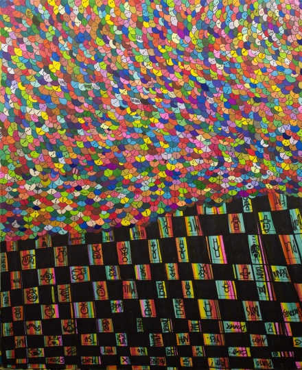 《下雨了》 设色纸本 60.5 x 50cm 2014
《下雨了》 设色纸本 60.5 x 50cm 2014